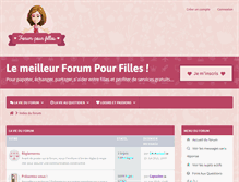 Tablet Screenshot of forumpourfilles.com